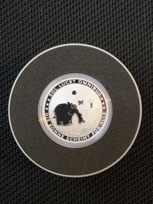 Silbermünze 1 Oz Ottifanten 2021 mit Orginal Signatur von Otto Waalkes - Bild 1 von 4