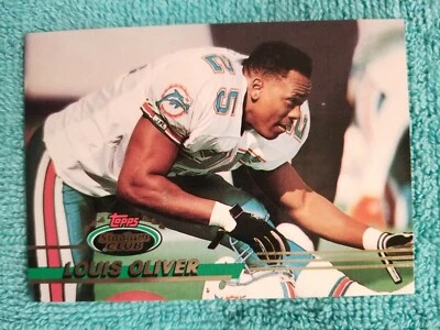 1993 TOPPS STADIUM CLUB LOUIS OLIVER #229 MIAMI DOLPHINS  - Image 1 of 4