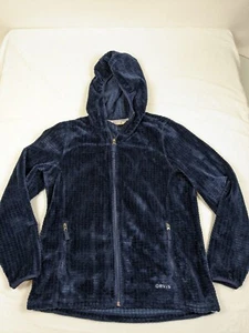 Pullover Orvis Mesa polar cremallera completa mujer medio azul bolsillos gofre - Imagen 1 de 8