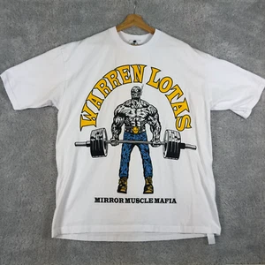 Warren Lotas Mirror Muscle Mafia Deadlift Tee XL White - Bild 1 von 6