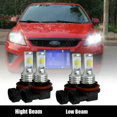Kit de faros LED de haz bajo bombillas antiniebla combo 6K para Ford Focus 2012-2018 Foto 1 de 4