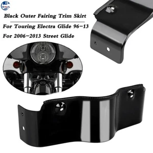 Gloss Black Batwing Fairing Bottom Skirt For Harley 96-13 Touring Electra Glide - Bild 1 von 11