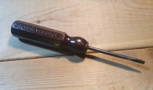 Vintage Jungs Silber Stahl Flachkopf Schraubendreher alte Holzbearbeitungswerkzeuge Schreinerei - Bild 1 von 6