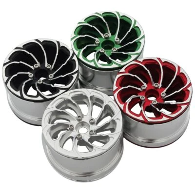 Metall 2,2" Beadlock Räder Felge für 1/10 RC Raupenraupe Axial Wraith 90018 Traxxas - Bild 1 von 4