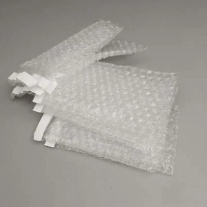POLYAIR (1500 PACK) Bubble Pouches Lip & Tape Neatly Stacked EZ4X5.5NS - Picture 1 of 7