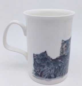 Vintage 1989 Roy Kirkham Cat Lovers Mug Bone China England Cat and Kittens - Picture 1 of 8