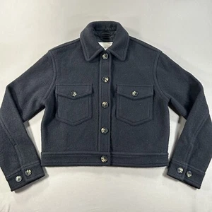 Chaqueta corta ARITZIA Wilfred Free negra de lana merino XS X-pequeña - Imagen 1 de 7