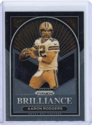 2022 Panini Prizm Aaron Rodgers Brilliance Insert - Green Bay Packers - Image 1 of 2