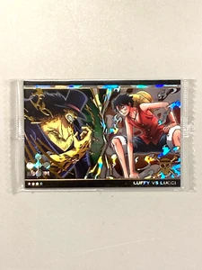 Tarjeta de oblea japonesa Luffy vs Lucci - S No.6-SEC1 - One Piece Itajaga - Imagen 1 de 2
