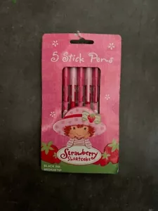 Strawberry Shortcake Ballpoint Pen Set 2004 - DRIED - Picture 1 of 2