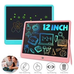 12'' LCD Writing Tablet Drawing Pad Erasable Doodle Board for Toddlers Kids Gift - Afbeelding 1 van 14