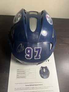 Connor Mcdavid Signed Full Size Oilers Hockey Helmet Reebok BAS LOA AD62756 - Bild 1 von 8