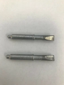2 Pcs Ungar 81 Chisel Solder Tip Iron Clad Chrome Plated Pre-Tinned for 76,77,78 - Picture 1 of 3