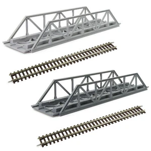Kit de puente de armadura modelo escala HO Evemodel de una sola vía para modelismo ferroviario QLF32 - Imagen 1 de 9