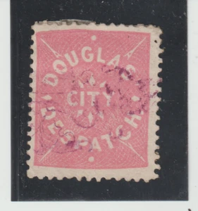 US Scott #59-L1 Used Genuine 1879 US Local Blue Douglas City Despatch - Picture 1 of 2