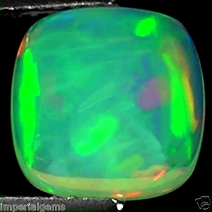 2.50 Ct Natural Ethiopian Cabochon Opal Gemstone Multi Color Cushion Cut - Picture 1 of 6