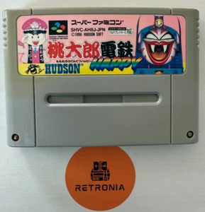 Momotaro Dentetsu Happy Super Nintendo Famicom SNES Game Cart NTSC-J - Picture 1 of 3