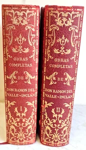 OBRAS COMPLETAS (Hardcover) by RAMON DEL VALLE INCLAN 1952 2nd. Ed., Two volumes - Imagen 1 de 6