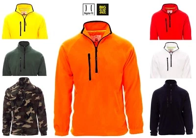 Fleecepullover Polarfleece Premium Plus Troyer 3Taschen verdeckt Arbeit Freizeit - Bild 1 von 4