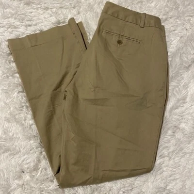 Eddie Bauer Womens Size 10 Brown / Beige Chino Pants 30" Inseam EUC - Image 1 of 4