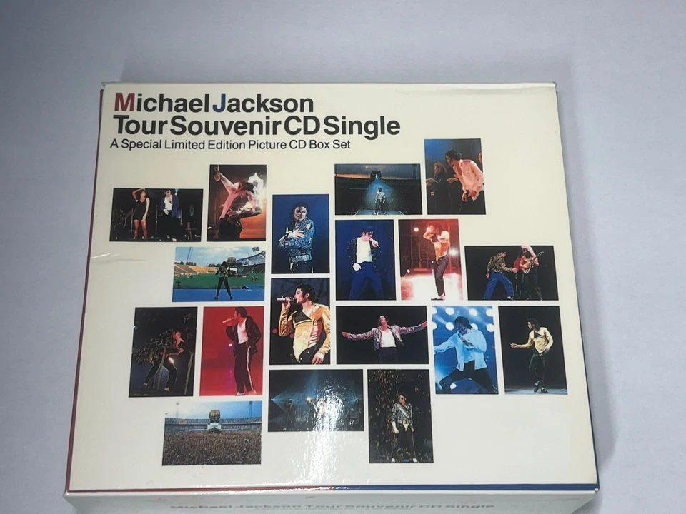 MICHAEL JACKSON Tour Souvenir CD Single JAPAN-ONLY 5 x 5" CD BOX SET ESCA-5703~7 - Image 1 of 4