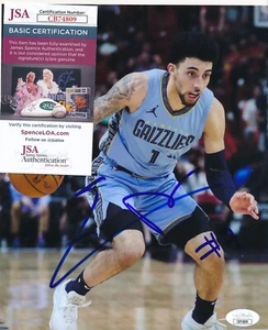 Scotty Pippen Jr. Signed Autographed Memphis Grizzlies 8x10 Photo JSA COA - Picture 1 of 1