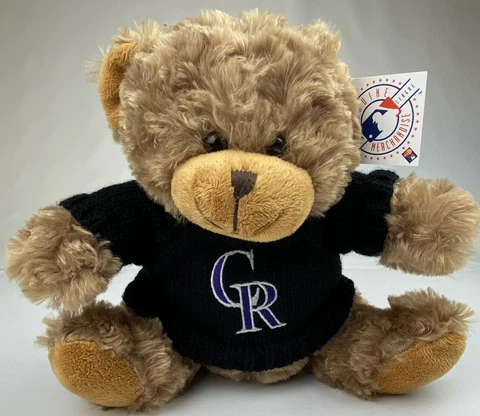 Colorado Rockies Bear Plush Stuffed Toy 8” MLB Forever Collectibles NEW With Tag Cover