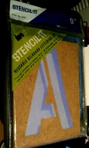  DURO STENCIL-IT Reusable Oilboard Lettering Set: BRAND NEW: 9" A-Z, 0-9: Extras - Bild 1 von 4