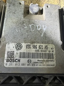 Bosch ECU 03G906021HS Diesel EDC16U34 H07 0281013681 VW Audi Engine Unit - Picture 1 of 1