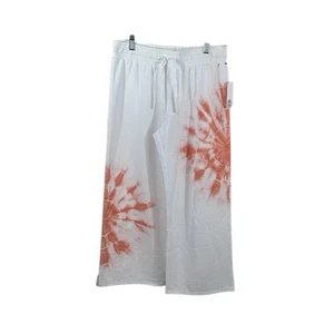 BP All Weekend Pants Women’s Small Cropped Lounge White Orange Tie Dye New! - Picture 1 of 11