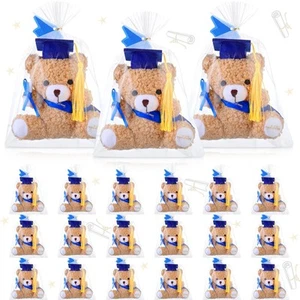 Poen 18 Pack Graduation Stuffed Bears with Graduation Hat Cards Bulk Graduati... - Picture 1 of 7