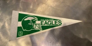 Mini banderín de fútbol americano Philadelphia Eagles de 1980 raro tamaño 4x9 - Imagen 1 de 2