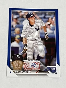 2023 Topps Baseball Royal Blue - DJ LeMahieu - New York Yankees - Picture 1 of 2