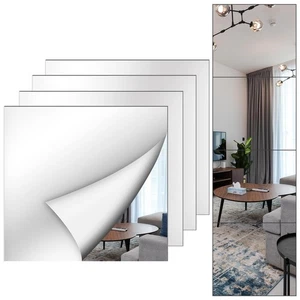 Wall Mirror Full Length 12X14 Inch Unbreakable Tiles for Bedroom Home Gym Doo... - Picture 1 of 7