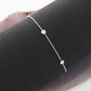 Wert 700 € Brillant Armband (0,09 carat) 750 18 Karat Weiß Gold - Bild 1 von 6