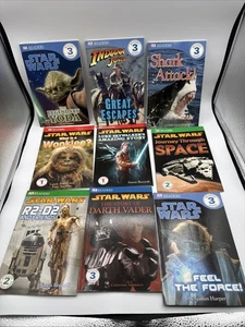 Star Wars Indiana Jones Shark Books World of Reading DK Readers Levels 1-3 Lot 9 - Imagen 1 de 11
