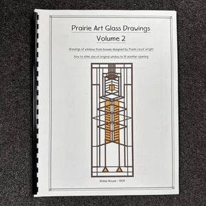 PRAIRIE ART GLASS DRAWINGS Volume 2 - DENNIS CASEY - Frank Lloyd Wright WINDOWS - Picture 1 of 5