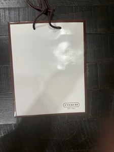 Coach Carta Regalo Shopping Bag Rosso Piccolo 9 7/8" x 7 3/4" x 4 3/4" - Foto 1 di 6