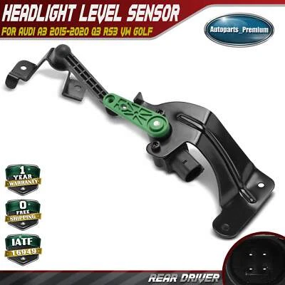 Sensor de nivel de faro trasero izquierdo para Audi A3 2015-2020 Q3 RS3 TT Quattro VW Golf Foto 1 de 4