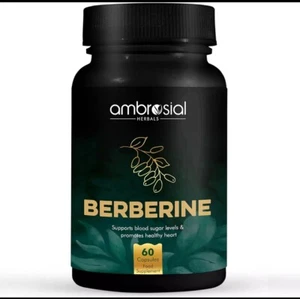 Ambrosial Berberine HCL 500Mg per Capsule | High Strength Berberine Supplement f - Picture 1 of 5