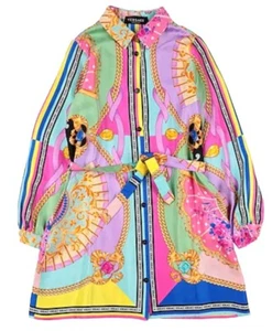 VERSACE Women/Girls Silk Print Shirt Dress Size:12 Years Women XS NEW RRP: 490 - Picture 1 of 9
