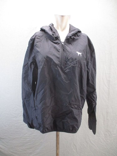 UNDERCOVER Giacca antipioggia Victoria's Secret ROSA taglia M L nera 100% nylon 1 2 cerniera 728