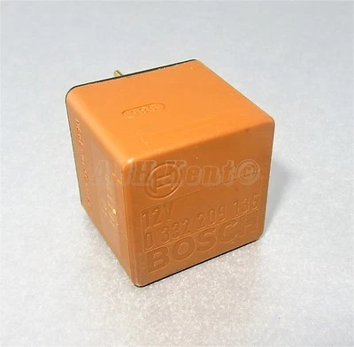 44-Saab 9-3 9-5 9-7 5-Pin Brown Relay Engine Cooling 90491314 Bosch 0332209136 - Image 1 of 4