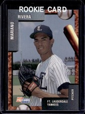 1992 Fleer ProCards Minor League Mariano Rivera Rookie RC #2611 Yankees