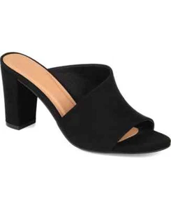 Journee Collection Womens Allea D Orsay Block Heel Sandals, Black, 8M - Picture 1 of 5
