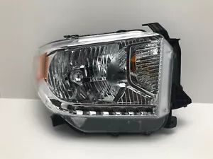 14-16 Toyota Tundra Passenger Right Halogen Headlight w/o Leveling Lamp - Foto 1 di 4