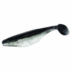 Mister Twister 3" Sassy Shad, Clear,Silver FLK,Black Back, One Size (3SA10-0S)