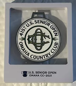 Omaha Country Club 2021 41st US Senior Open Golf Championship Metal Bag Tag - Picture 1 of 2