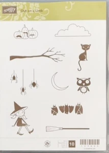 Stampin Up!  - Out on a Limb ***  Red Rubber stamps ** Halloween - Picture 1 of 3