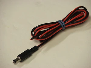 Universal Power Lead 2.1mm SHORT Barrel Coaxial Style - FITS MOST MFJ - NEW - Picture 1 of 1